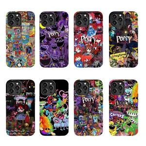 "Poppy Playtime" Huggy Wuggy & Catnap Cute-but-Creepy Style Drop-Resistant Phone Case — Shockproof Protective Cover Suitable for iPhone 17-11 Pro Max/Plus and  Samsung Galaxy S23-25