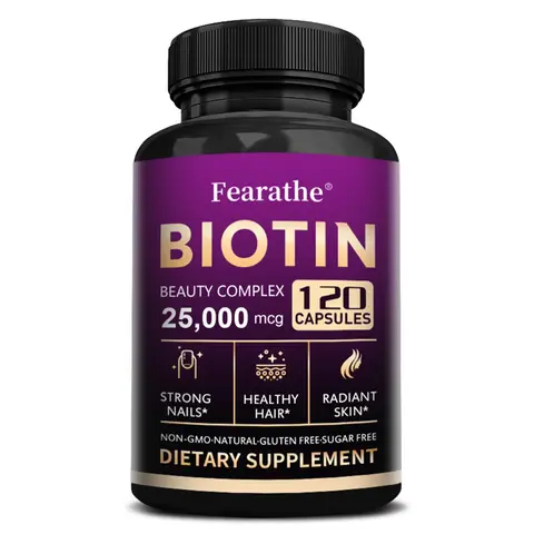 Biotin Health Supplement - Supports Healthy Skin, Hair and Nails - 120 Capsules