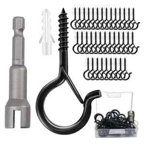 27/37/50pcs S-Shaped Hooks, Outdoor Halloween Lights, Plant Pots, Wind Chimes, Bird Feeders, Secure Design, Indoor/outdoor Use