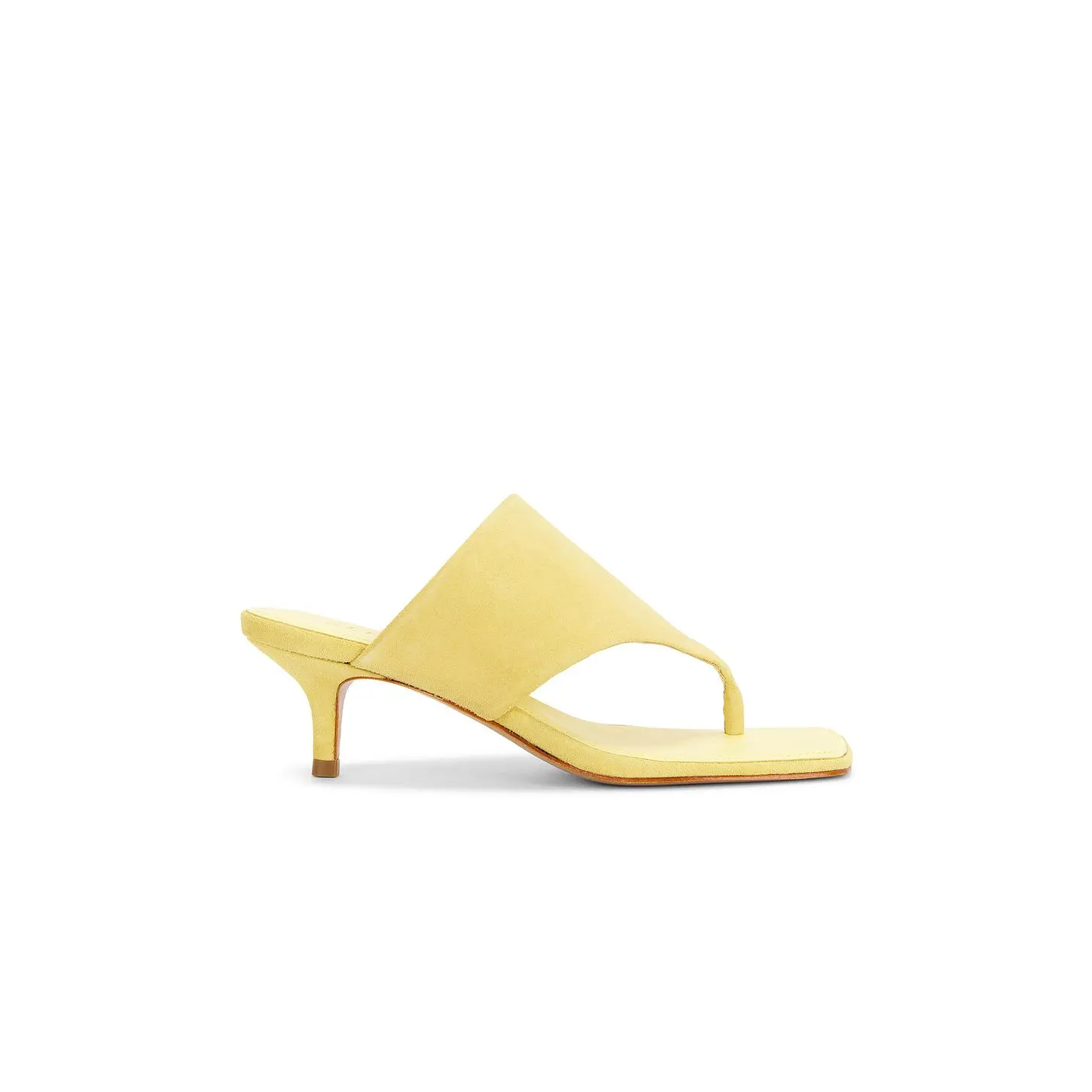 Schutz Sage Mid Stiletto Sandal in New Yellow