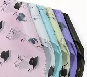 Graduation Floral Paper - Versatile Colors & Simple Design for Graduation Celebrations - Pink, Blue, Purple, Black Options