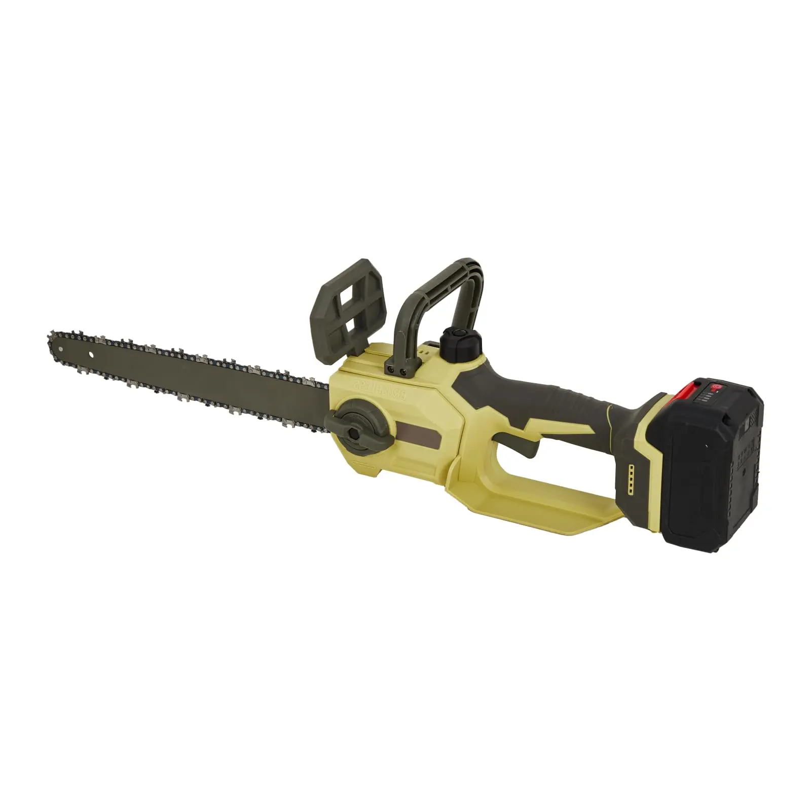 Garvee 12 in Brushless Battery Powered Mini Cordless Handheld Chainsaw - 20V 2.0AH Rechargeable Battery & Charger, Automatic Chain Tension for Home Use (Yellow), Battery Powered Chainsaw, Brushless Chainsaw