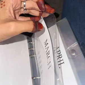 12 Month Money Saving Challenge Binder, Money Saving Budget Binder with Cash Envelopes, Savings Challenges Book For New year Gifts