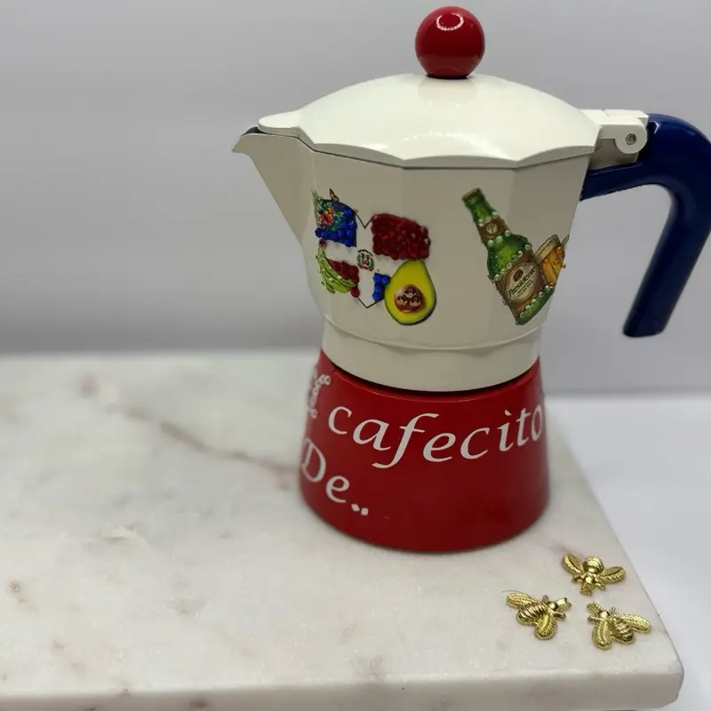 Mini Greek Coffee Set with Matching Cups, Kitchenware for Coffee Lovers