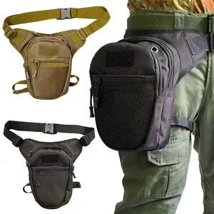 Tactical Leg Bag Motorcycle Leg Pack Unisex Expandable Capacity Durable Material Adjustable Shoulder Straps Outdoor Activities