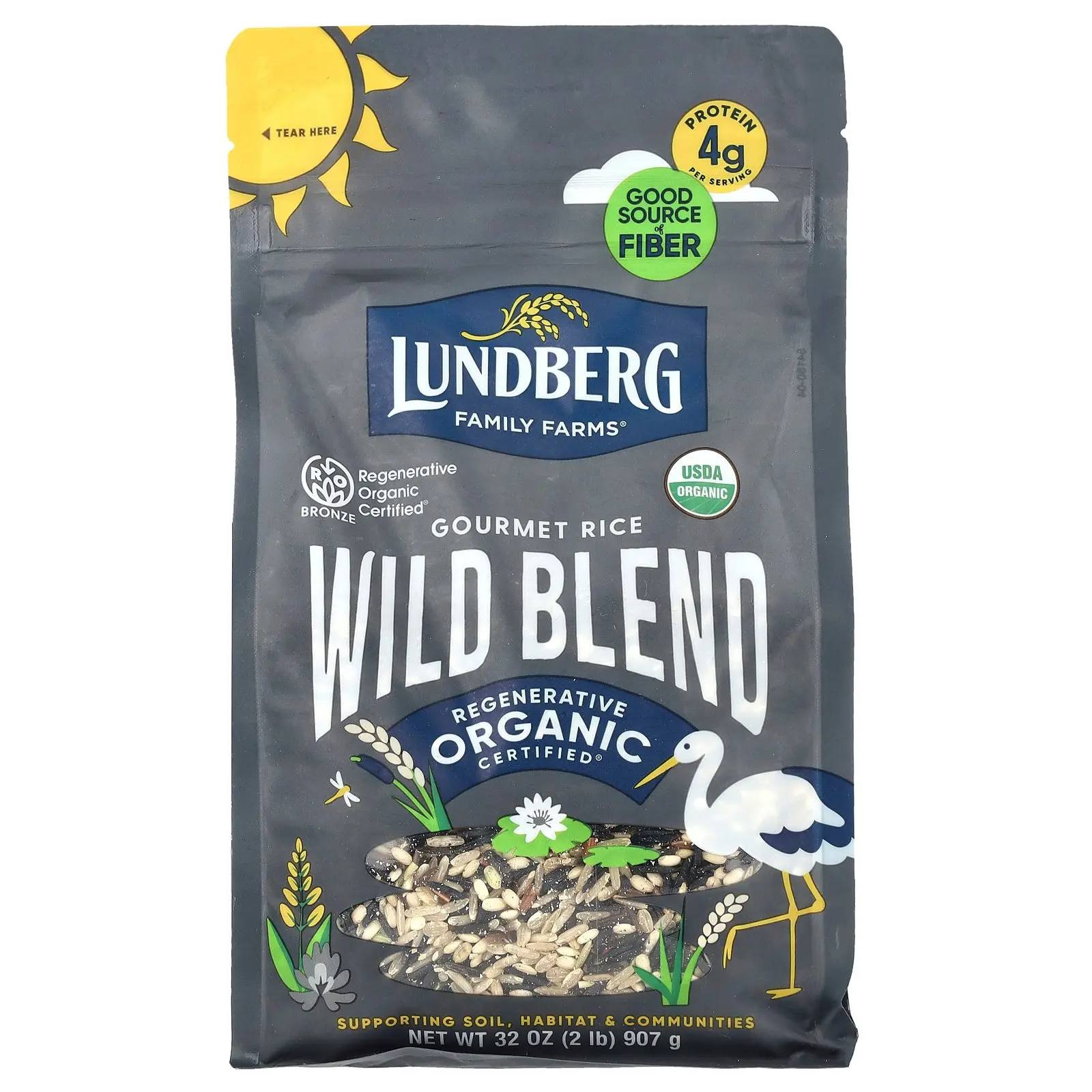 Lundberg Organic Gourmet Rice, Wild Blend , 32 oz (907 g) Lundberg Organic Gourmet Rice, Wild Blend , 32 oz (907 g)