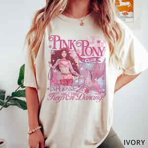 Pink Pony Club T-Shirt – I’m Gonna Keep On Dancing Chappell Roan Inspired Shirt – Midwest Princess Tour Fan Tee – Queer Pop Aesthetic – Full Size Fit