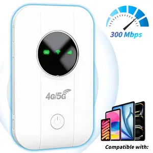 Pocket-Sized 4G WiFi Hotspot Router,High-Speed 300Mbps Portable Internet for Travel,Multi-Scenario Use Mobile Hotspot with Long Battery,Multi-Device Support Europe Travel WiFi Device for Trips & Outdoor Activities