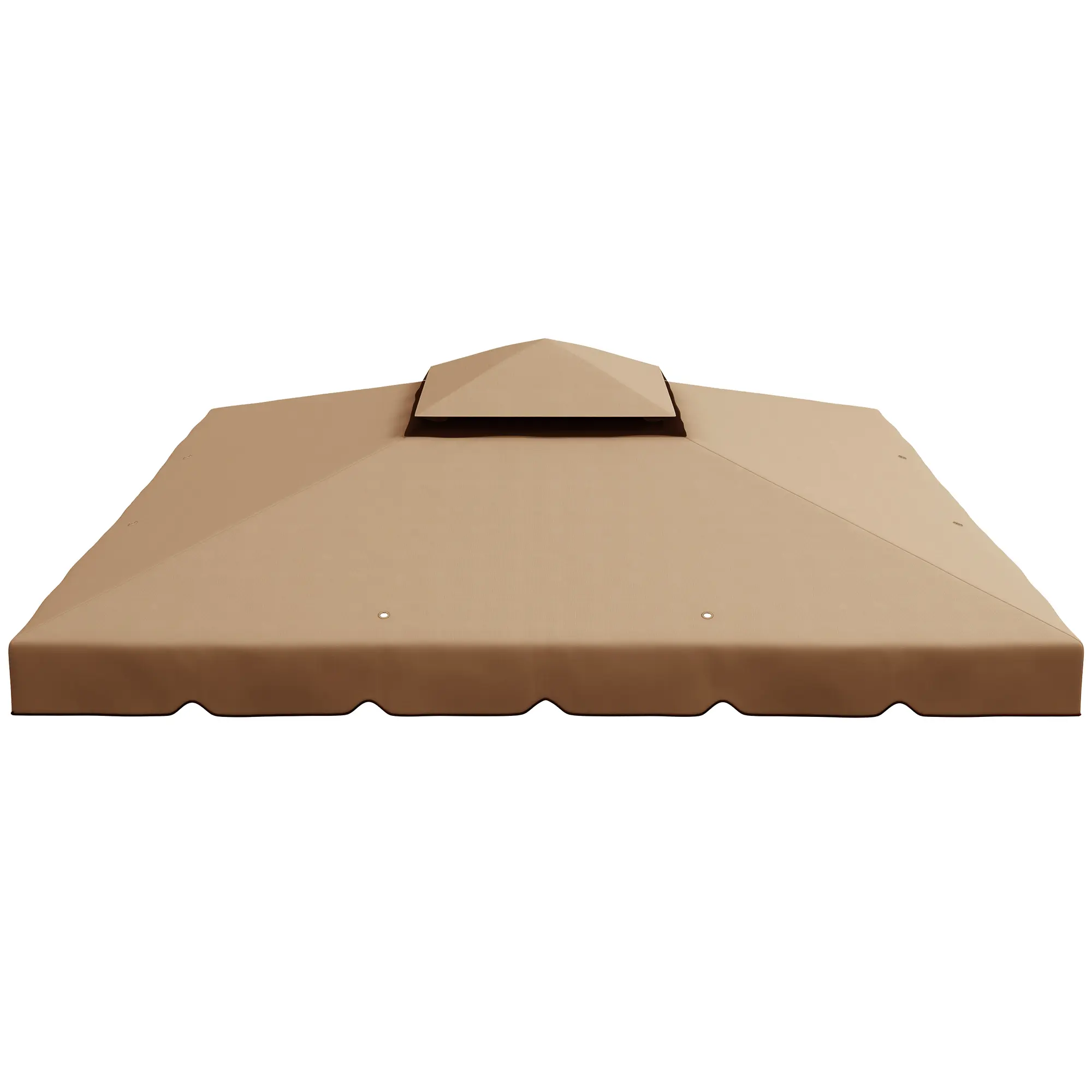 10x10 Gazebo Replacement Canopy for Models 84C-051 & 84C-269, Durable Khaki Polyester Fabric, UV-Protected, Ideal for Patio, Backyard Shade