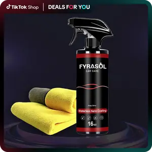 Fyrasol Ceramic Coating Spray – 3-in-1 Waterless Wash & Gloss Protector Wax Car Paint Polishing Car Paint Waxing