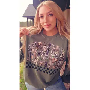 Camo Checkered *CUSTOM NAME* Pullover