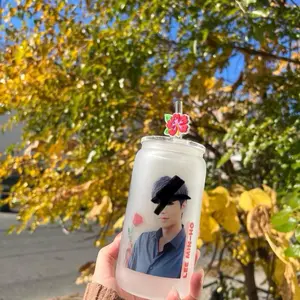 Kdrama actor 16oz glass cup