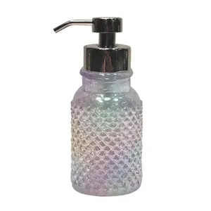 NuSteel FP-16 Glass Foam Pump with Clear Rainbow Luster