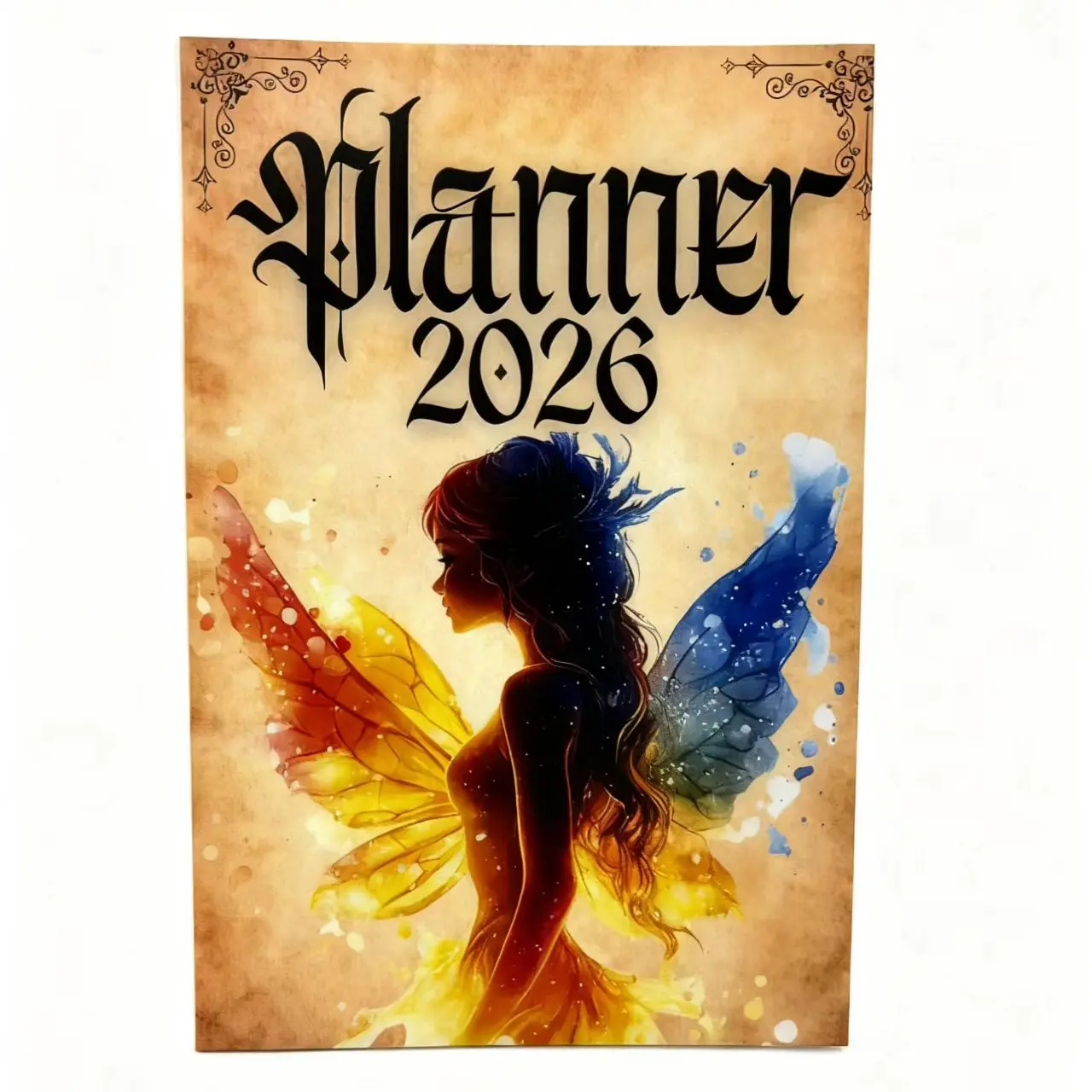 2026 Witch Fairy Theme Coil Diary Book, Vintage Mystical Aesthetic Monthly Weekly Planner Notebook, Fantasy Style Schedule Journal