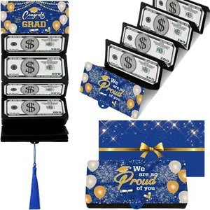 Graduation Money Holder 2026 with 10 Bill and 10 Card Slots, Surprise Congrat Grad Money Envelopes for Cash Card Gifts, Graduation Gifts Ideas for Girls Boys College Middle High School