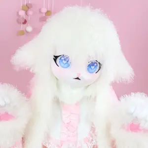 Fursuit Cosplay Furry Costume Head Base Comiket Furry Kig Kigurumi Animal Sheep Rabbit Doll Beast Mask Cosplay Costume Gift