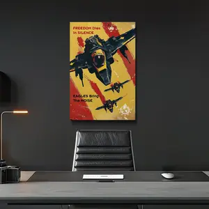 Helldivers 2 "Eagles Bring the Noise" Propaganda Art, Video Game Wall Art, Art, Poster Art, No Frame