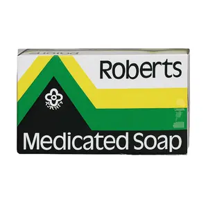 Roberts Medicated Soap | Antiseptic Antifungal Protection for Skin Irritations & Odor Relief | Pack of 2
