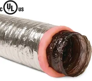 Imperial 4961843 8 in. x 25 ft. Flexible Insulated Duct - Silver