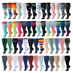 Compression knee-high sock,  women's running fitness compression socks, comfortable sports socks, super elastic High-Performance Breathable Women's Knee High Compression Stockings Running Socks, Wide Calf Compression Socks, best support,knee-high design