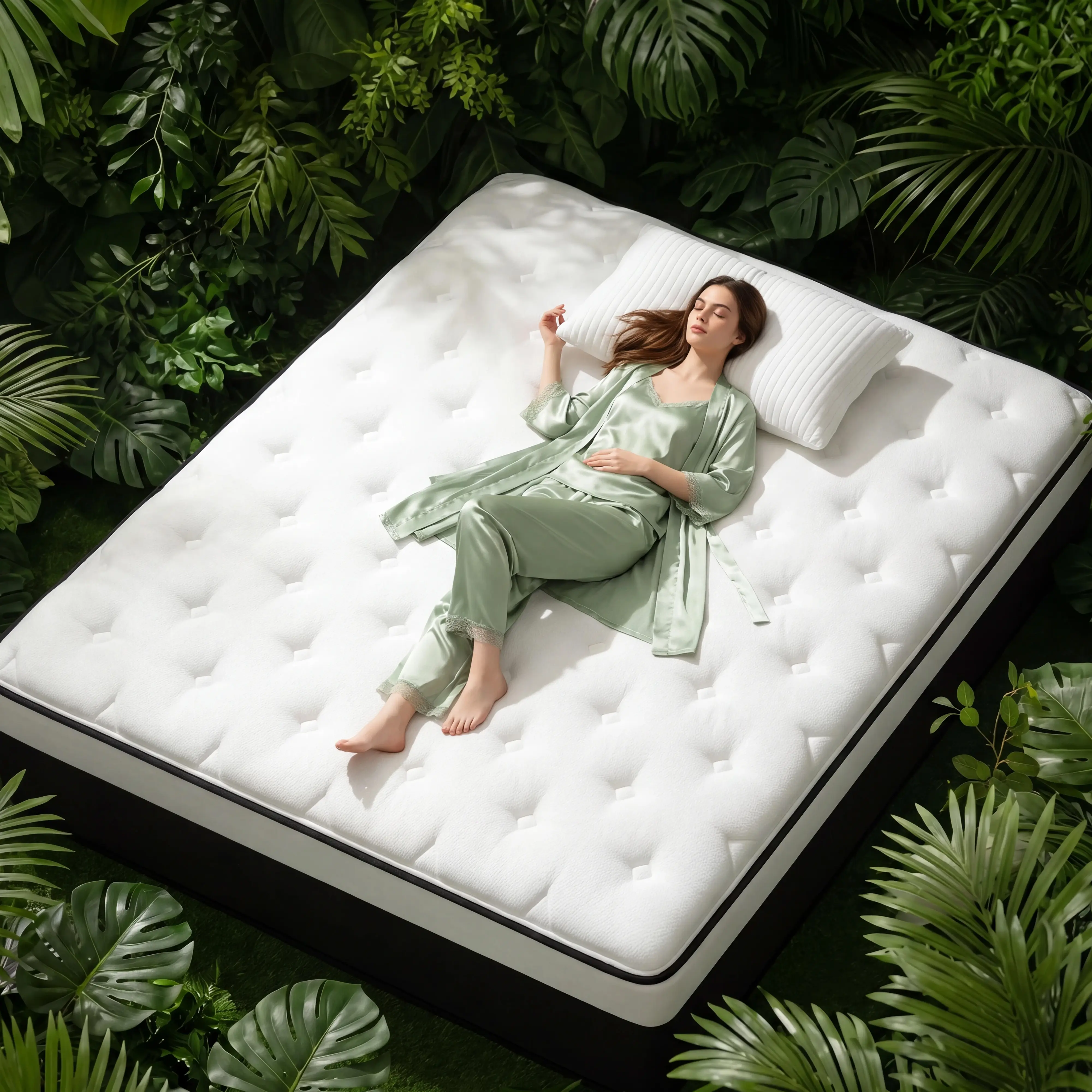 12-14 Inch Boxed Hybrid comfy Mattress, bedroom Memory Foam & Individual Pocket Coils Construction, Motion Isolation, Lumbar Support & Pressure Relief Comfort Bed Mattress, Queen Size Jelly Bed Mattress