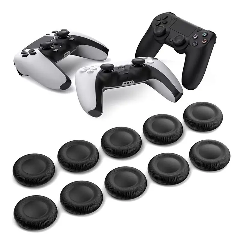 For PS5/PS4 Controller Thumb Grip Caps Anti-Slip Joystick Cover Non-Skid Silicone Stick Cap Protective Replacement Cap Accessory
