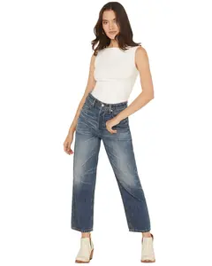 Ariat Women's Dark Wash Ultra High Rise Tomboy Relaxed Straight Denim Jeans - 10058909