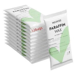 12 Packs Colorless Unscented Paraffin Wax Refills for Hand and Feet, Hydrating and Nourishing for Dry Skin