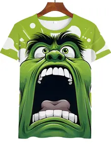 Men's and Hulk Graphic Short Sleeve T-Shirt, Trendy Casual Fit for Summer, Perfect for Daily Wear and Gifts