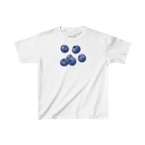 In Print Tee We Trust, Blueberry ClassicTee, High-Quality Fruit Print Cotton T-Shirt - Collection 5