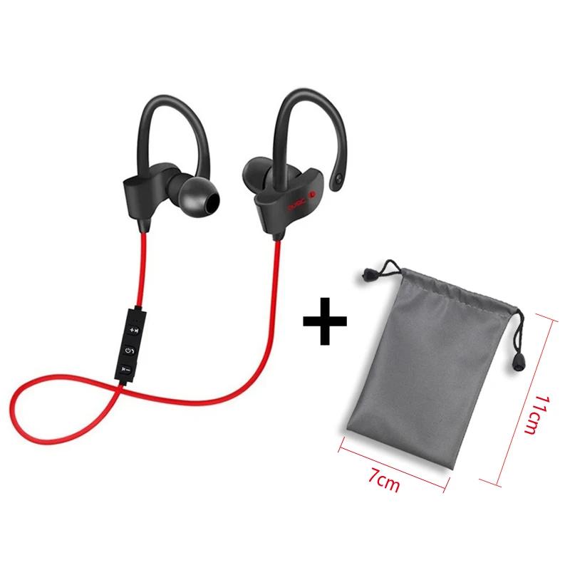 Wireless Bluetooth Headphones Stereo Hook Headset Music Sport Earphone Gaming Handsfree Earphone for All Smart Phones Waterproof Sweat Proof HiFi Sound Black