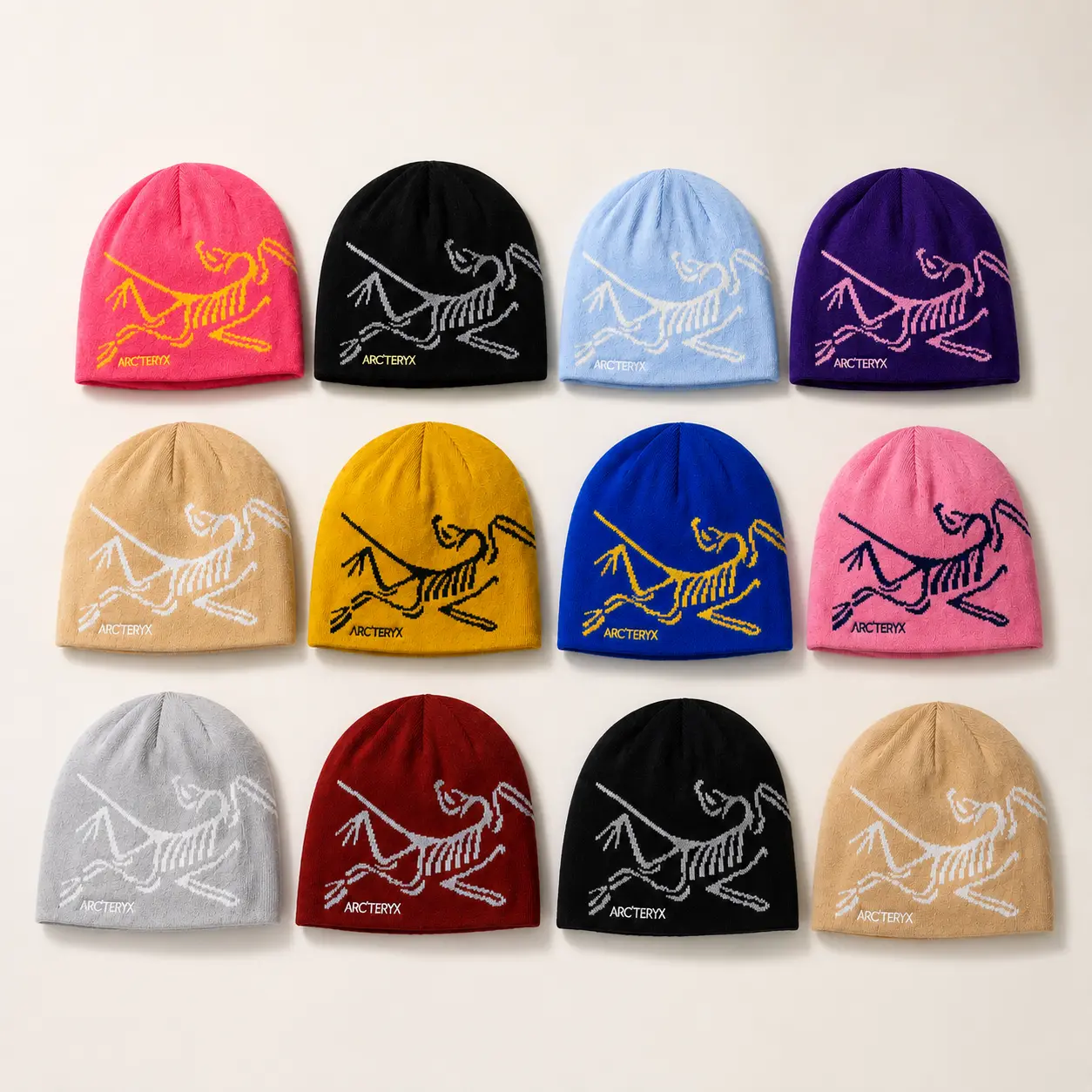 Arc’teryx Bird Head Knit Winter Beanie, Soft Warm Outdoor Skull Cap for Men & Women