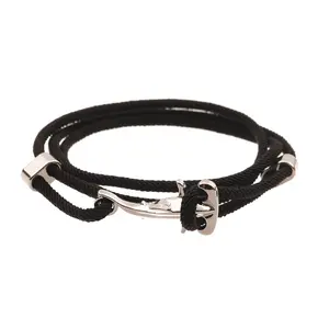 Hammerhead Sharks Milan Cord Nylon Rope Wrap Bracelet for Men and Women 21 In