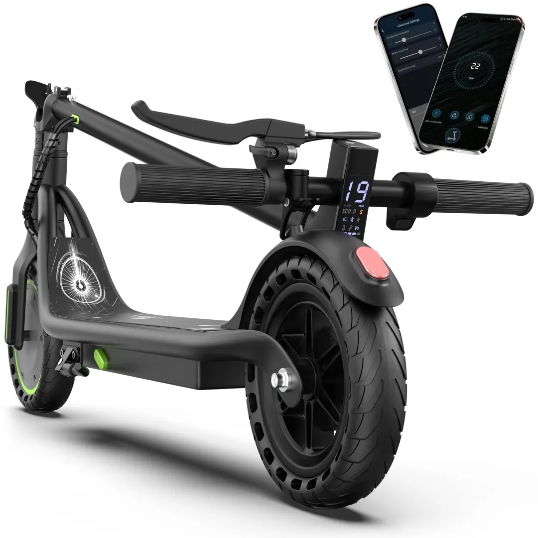 Portable Electric Scooter for Teenagers & Older Kids - 350W Motor, 19MPH Max Speed, 15 Mi Range, Lightweight Foldable Escooter, 8.5" Solid Tires, Easy Daily Commuting Ride sohochic