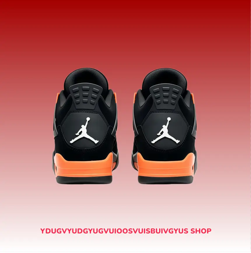 matte suede leather basketball kicks, matte black vibrant orange contrast high-top with hollow grid panels, multi-layer air buffer & high-grip rubber sole, with new shoe box, daily commute street fashion casual stroll footwear