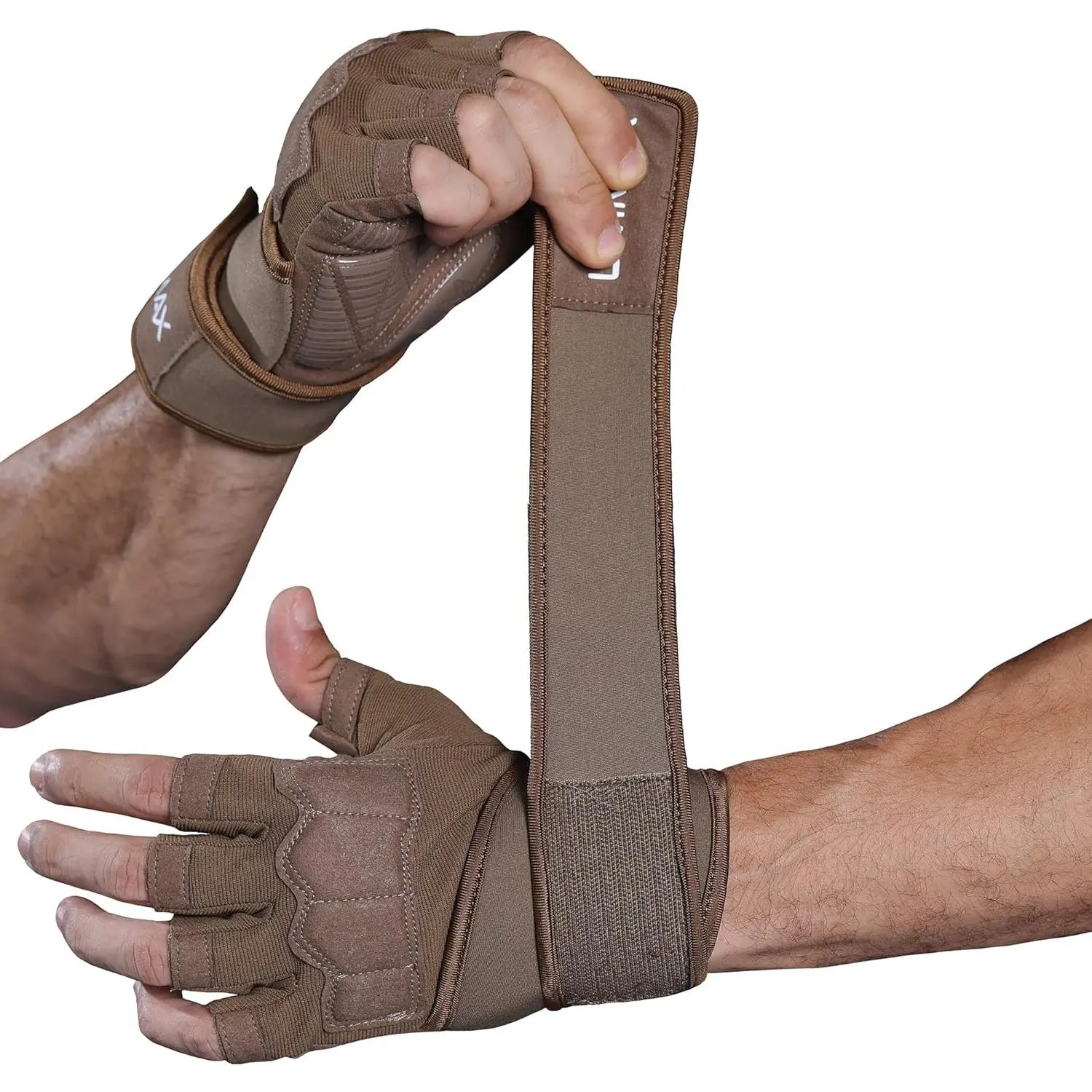 Workout Gloves for Men - Gym Weight Lifting Padded Gloves with Wrist Wrap Support, Full Palm Protection &  Grip Gym Gloves, Exercise, Cross , Fitness, Pull-up