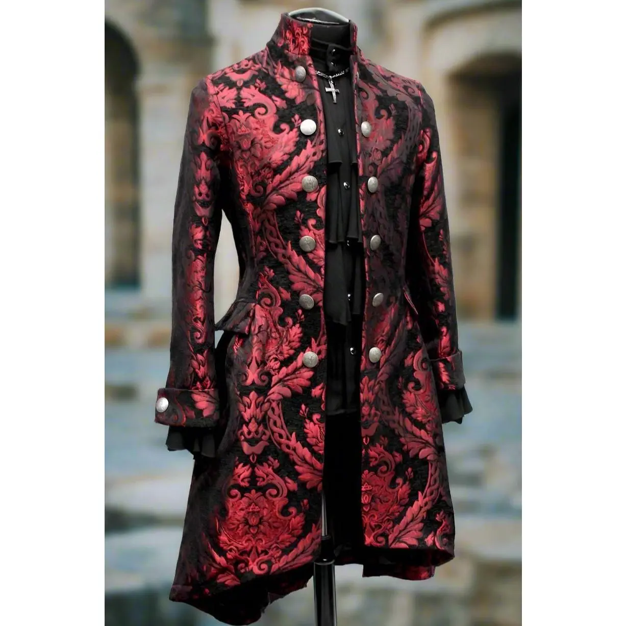 ORDER OF THE DRAGON COAT - RED/BLACK TAPESTRY