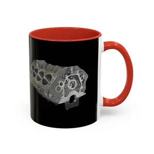 Automotive Engine Coffee Mug - Perfect Gift for Car Enthusiasts, Mechanics, & Gearheads | Black and Silver Accent Design, Custom Car [...]