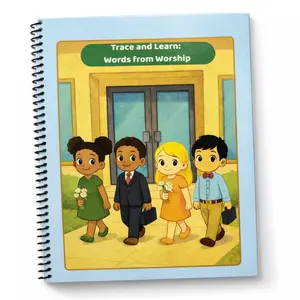 Worship Words Tracing Workbook for Kids