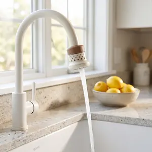 3PCS Minimalist Fresh Water Tap Filter for Home Use - Multi-Layer Filtration Purifier Tap for Kitchen Vegetable Washing, Splash Guard