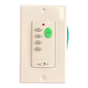 Dan's Originals for Hampton Bay UC9050H Wired Ceiling Fan Wall Plate Remote Control | 3-Speed | Up/Down light | Dimming| CHQ9050H | Wired | 4-dip - UC9050H