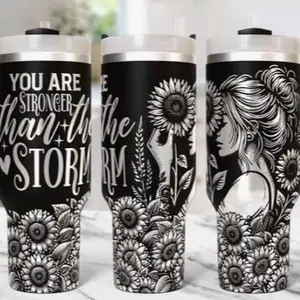 40oz Laser-Engraved Timber Tumbler, Reusable Insulated Drinkware for Daily Use