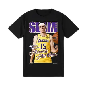 SLAM Austin Reaves Against All Odds shirt, Basketball Underdog Graphic Vintage Streetwear shirt for Lakers Fans, Game Day Gift