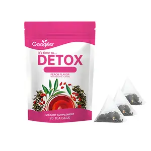 Detox tea Natural Supplement 28 Tea Bags Peach Flavor with Natural Flavors Healthcare Fitness Beverage - Vegan, All Natural, Laxative-Free - Peach Flavor