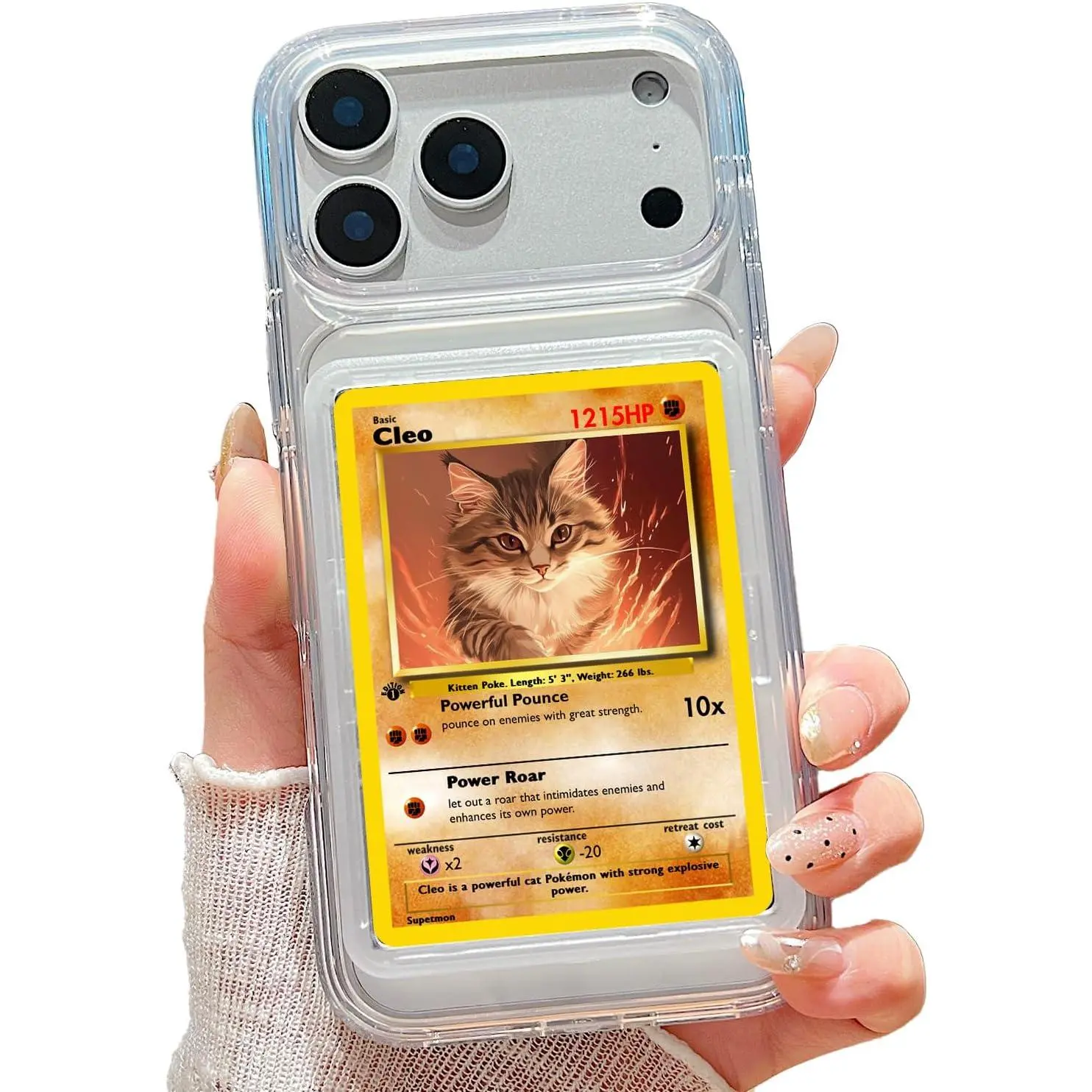 TCG Card/Photo Display Phone Case for iPhone Material & Feel| TCG/Picture Display Top Loaders & Sleeves| Compatible Pokemon Cards, Sports, One Piece, Magic, Top Loader, Card Slot
