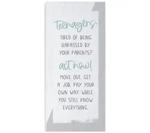 Sincere Surroundings 12" Teenagers Act Now Inspre Board