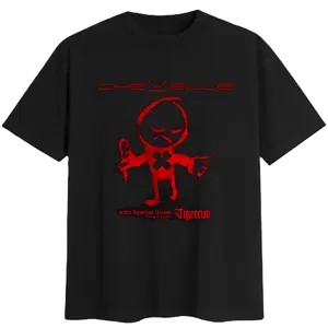 Chevelle Band Summer Tour T-Shirt Black Unisex Cotton Fabric Crewneck Menswear Top