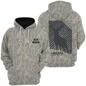 KUIU Whitetail Tee, Graphic Double-Sided Deer Hunting Soft Cotton Camo T-Shirt, Sweatshirt, Hoodie with Tree Print, Long Sleeve Outdoor Hunting Pullover Hooded, Gift for Hunter