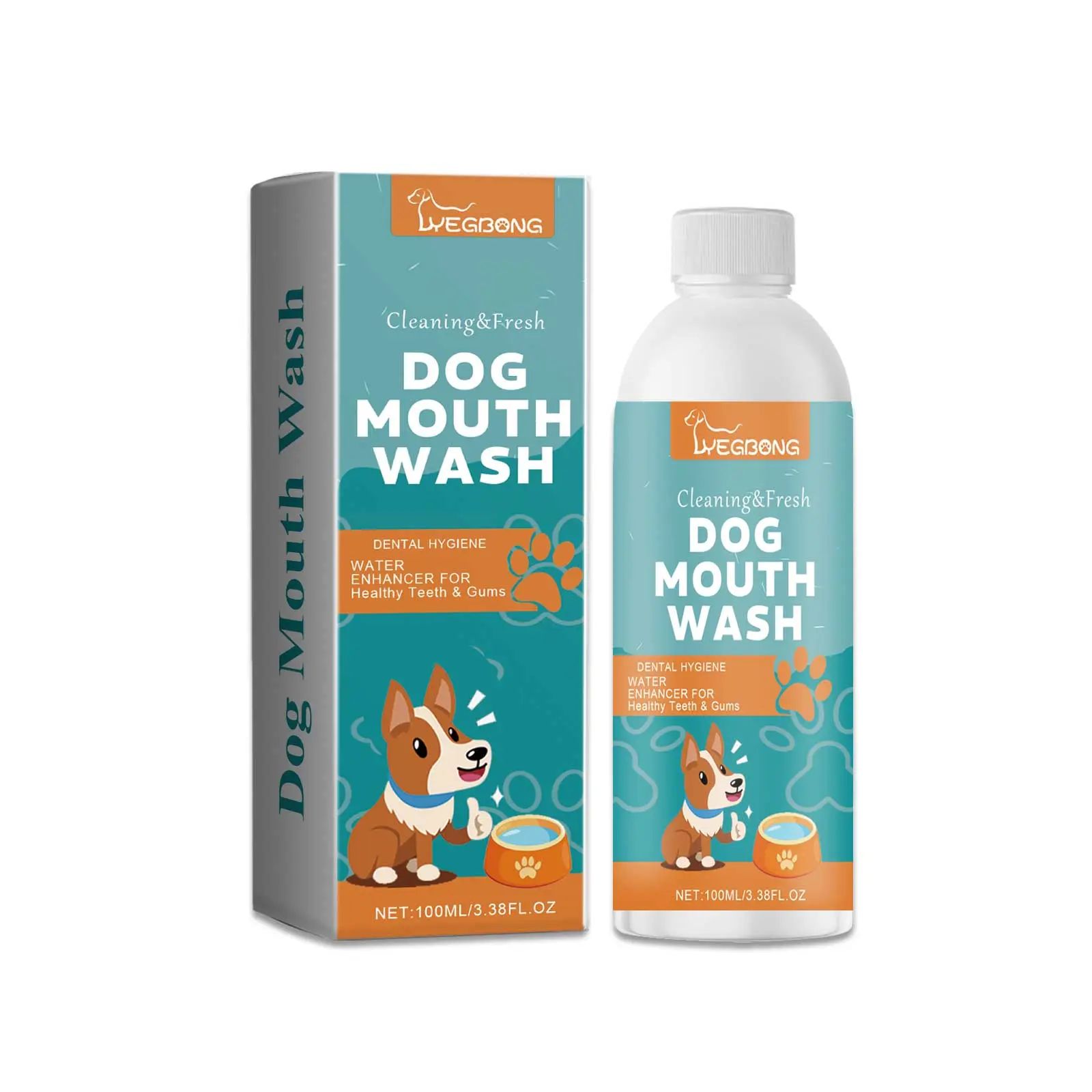 Dog Water Additive for Severe Bad Breath, No Brushing Plaque & Tartar Remover Liquid, Professional Pet Mouthwash for Instant Fresh Minty Breath