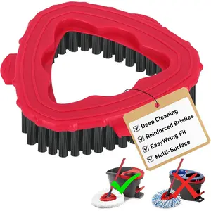 Scrub Brush  for EasyWring 1- System, Hard Bristle Spin Mop Scrub Brush Attachment for Tile, Bathroom, Kitchen, Deck & Floor Cleaning, 1 Pack
